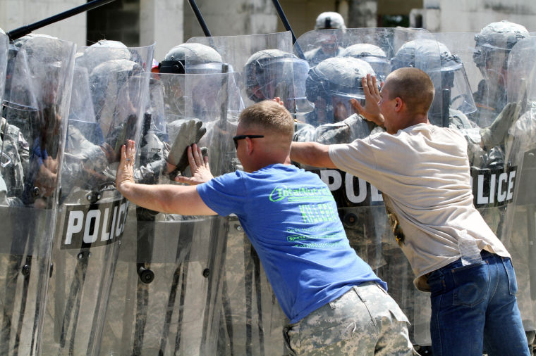 6-9 Cav holds riot control training